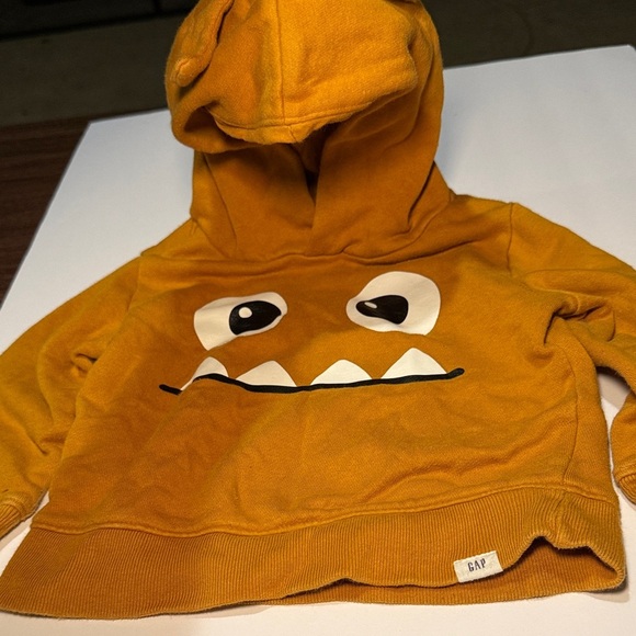 GAP Kids Monster Hoodie - Mustard Yellow - Picture 2 of 5
